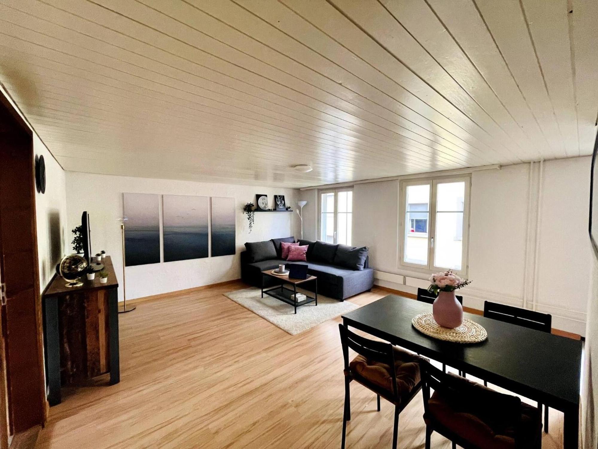 Newly Furnished Beautiful Old Building Apartment In The Center With Apple Tv 세인트갈렌 외부 사진